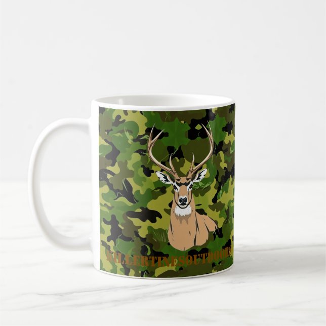 Café Caneca de camuflagem personalizada whitetail (Esquerda)