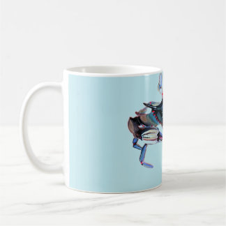 Café Caneca de caranguejo azul