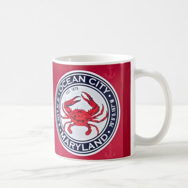 Café Caneca de Caranguejo de Ocean City MD (Direita)