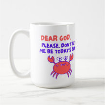 Caneca de Caranguejo Kawaii Engraçada 