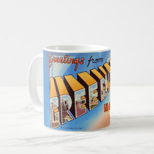 Café Caneca de Cartão de Boas Vindas de Greensboro NC