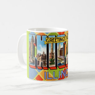 Café Caneca de cartão-postal de Chicago