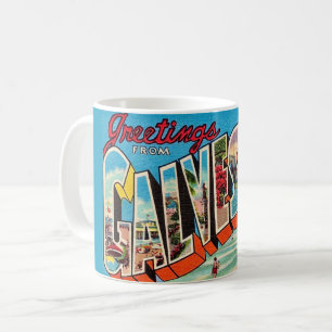 Café Caneca de cartão-postal de Galveston Texas
