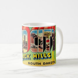 Café Caneca de cartão-postal de Rapid City SD Greetings