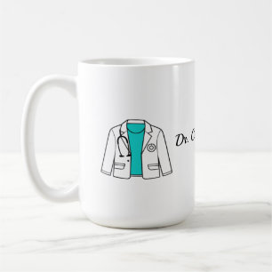 Café Caneca de Casaco de Médico Personalizada Contorn