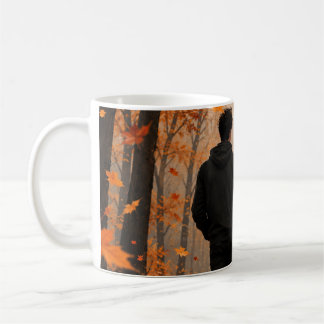 Café Caneca de Casal Outono Romântico | Casal Floresta