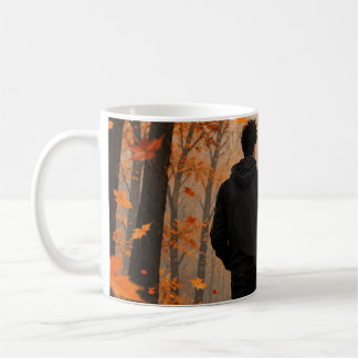 Café Caneca de Casal Outono Romântico | Casal Floresta