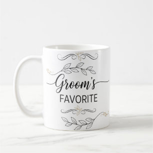Café Caneca de casamento elegante Favorito do Noivo