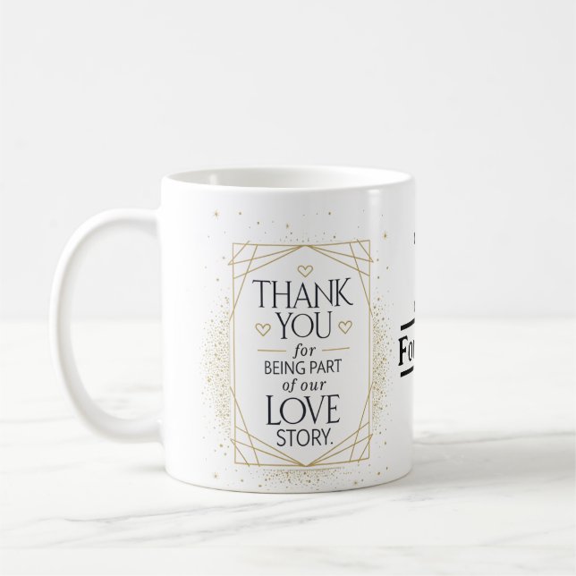 Café Caneca de Casamento Personalizada  (Esquerda)