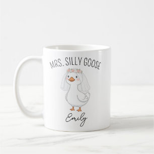 Café Caneca de casamento personalizada Mr. e Mrs. Ganso