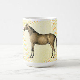 Café Caneca de Cavalo Ilustrada Vintage