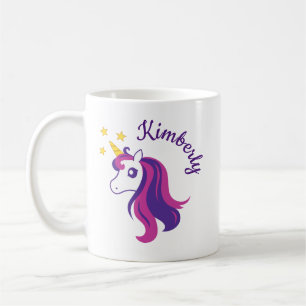 Café Caneca de cavalo monocórnio fofa personalizada pa