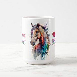 Café Caneca de Cavalo para Amantes de Cavalos Mãe Eques