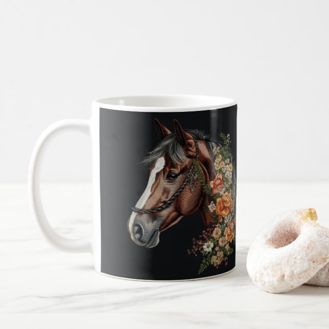 Café Caneca de Cavalo Única: Presente Perfeito para Ama (Com Donut)