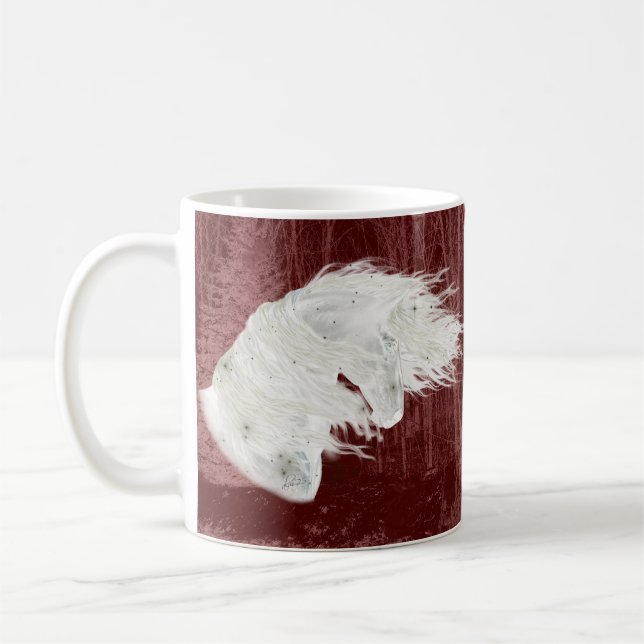 Café Caneca de Cavalos Friesian Winter Wonderland 2 Lad (Esquerda)