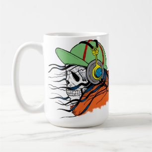 Café Caneca de Caveira, Fones de Ouvido, Moletom, Cabel