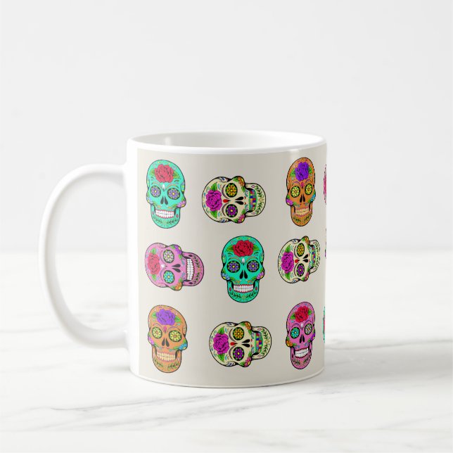 Café Caneca de Caveiras Açucaradas (Esquerda)