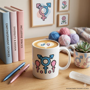 Café Caneca de Celebração da Flor da Orgulho
