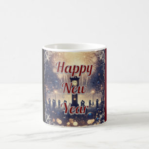 Café Caneca de Celebração de Ano Novo Romântica Persona
