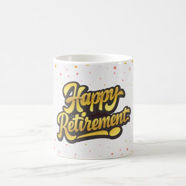 Café Caneca de Celebração de Aposentadoria Feliz (“Sip in style while celebrating your well-earned freedom!”)