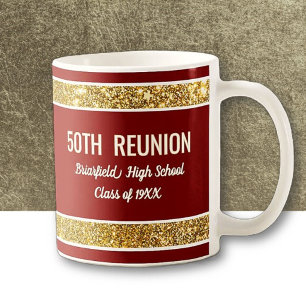 Café Caneca de Celebração de Reunião de 50 Anos Persona