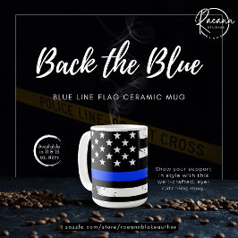 Café Caneca de Cerâmica Bandeira da Linha Azul