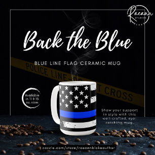 Café Caneca de Cerâmica Bandeira da Linha Azul