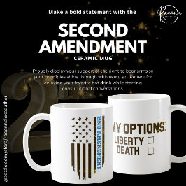 Café Caneca de Cerâmica da 2ª Emenda