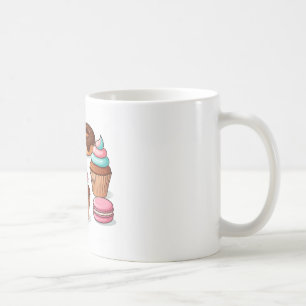 Café Caneca de cerâmica de Comida branca - Design diver