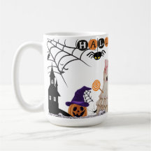 Caneca de Cerâmica de Halloween, Caneca de Fantasm