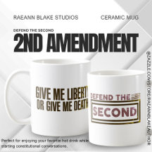 Caneca de Cerâmica "Defenda a Segunda" 2ª Emenda