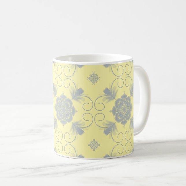 Café Caneca de Cerâmica Flora Royale (Frente Esquerda)