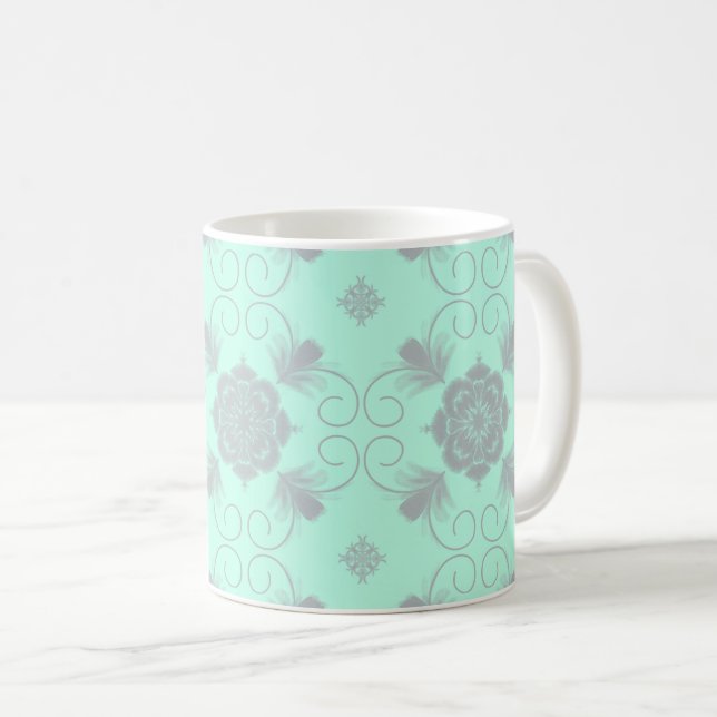 Café Caneca de Cerâmica Flora Royale (Frente Esquerda)