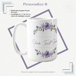 Café Caneca de Cerâmica Floral Personalizada