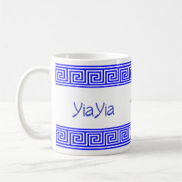 Café Caneca de Cerâmica Grega YiaYia