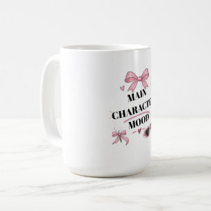 Café Caneca de Cerâmica Laço Rosa Humor Personagem Prin