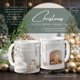 Café Caneca de Cerâmica para Sala de Estar de Natal