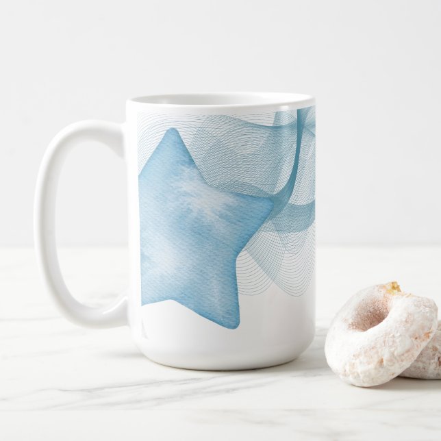 Café Caneca de Cerâmica Personalizável com Design Único (Com Donut)