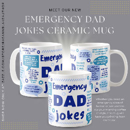 Café Caneca de Cerâmica Piadas de Emergência do Papai