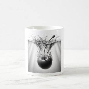 Café Caneca de cereja flutuante