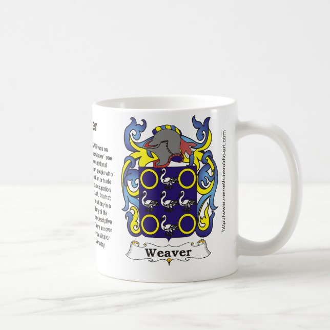 Café Caneca de cerveja da brasão da família do tecelão (Direita)