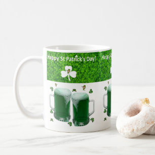 Café Caneca de Cerveja do Dia de São Patrício