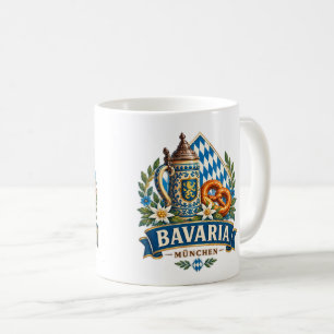 Café Caneca de Cerveja Vintage de Munique Oktoberfest B