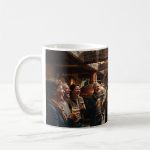 Café Caneca de Cervejaria Belga Alegria e Riso