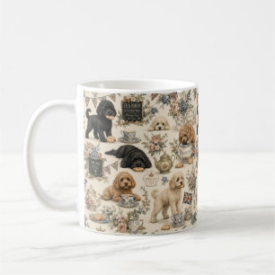 Café Caneca de Chá Cottagecore Cockapoo