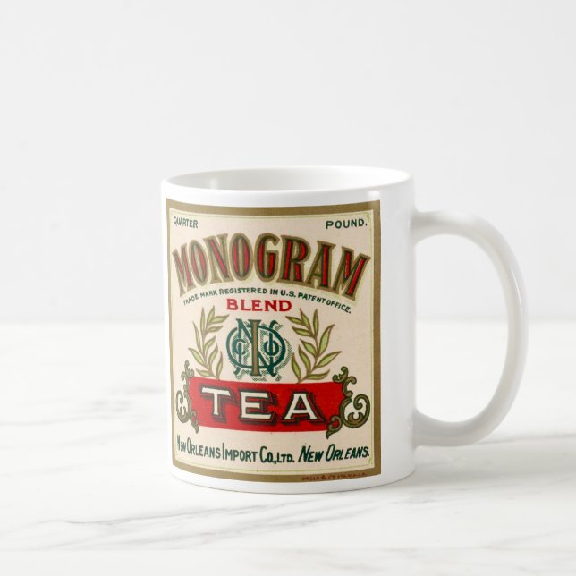 Café Caneca de Chá Monograma (Direita)