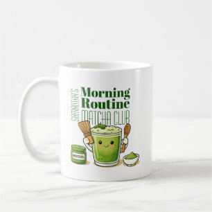 Café Caneca de Chá Personalizada Clube de Matcha da Rot