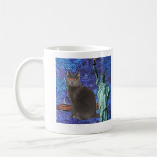 Café Caneca de Chartreux da liberdade