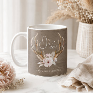 Café Caneca de Chás de Bebê Oh Deer Woodland – Aquarela