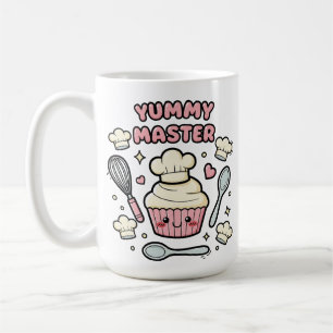 Café Caneca de Chef de Cupcake Kawaii Fofa
